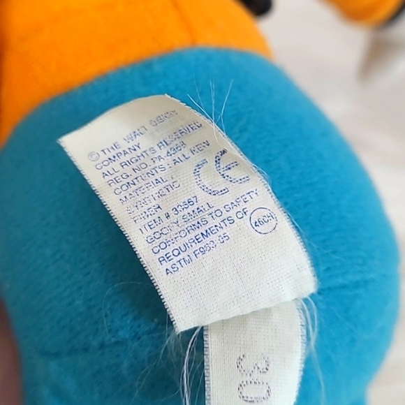 Y2K Applause Disney Classic Bean Filled Goofy Stuffed Animal Plush Toy 12 Inch - Picture 12 of 13